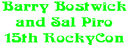 Barry Bostwick and Sal Piro 15th RockyCon