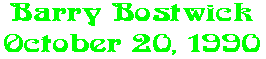 Barry Bostwick October 20, 1990