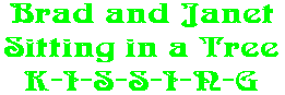 Brad and Janet Sitting in a Tree K-I-S-S-I-N-G