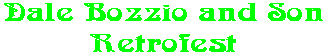 Dale Bozzio and Son Retrofest