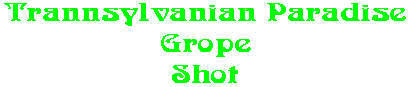 Trannsylvanian Paradise Grope Shot