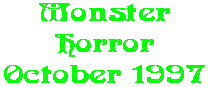 Monster Horror October 1997