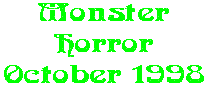 Monster Horror October 1998
