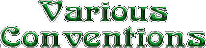 Various Conventions